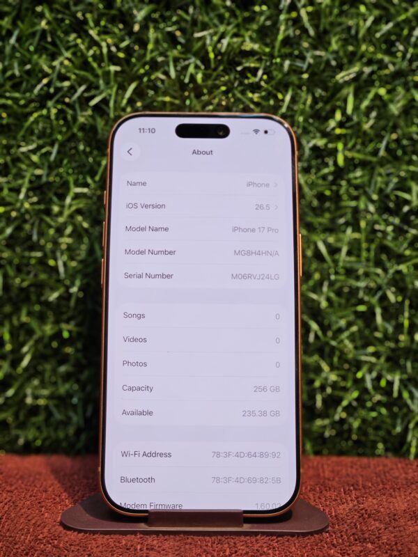 Iphone 17 pro 256 gb (Cosmic Orange)