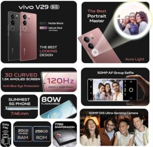 v29 vivo V29 5G Noble Black (12Gb RAM, 256GB)